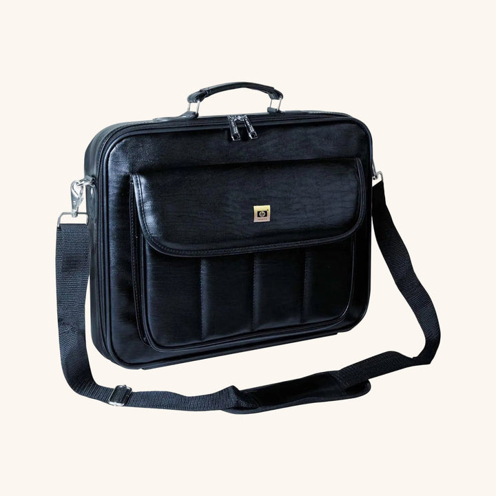 Cartable HP Professionnel en Similicuir – Sac Ordinateur Portable 16" Imperméable & Résistant