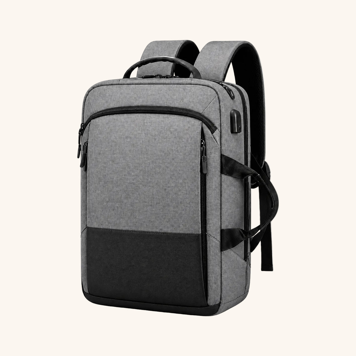 Sac � dos cabine Ryanair 40x20x25 cm - Bagage gratuit garanti Gris sans logo ni texte