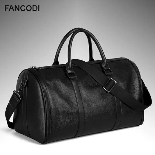 Valise Cabine Valisa - Sac de voyage mode pour hommes en cuir véritable B