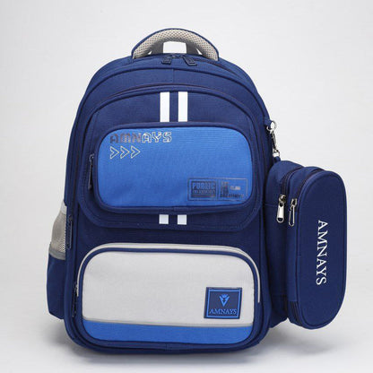 Cartable Scolaire Garcon - bleu & bleu