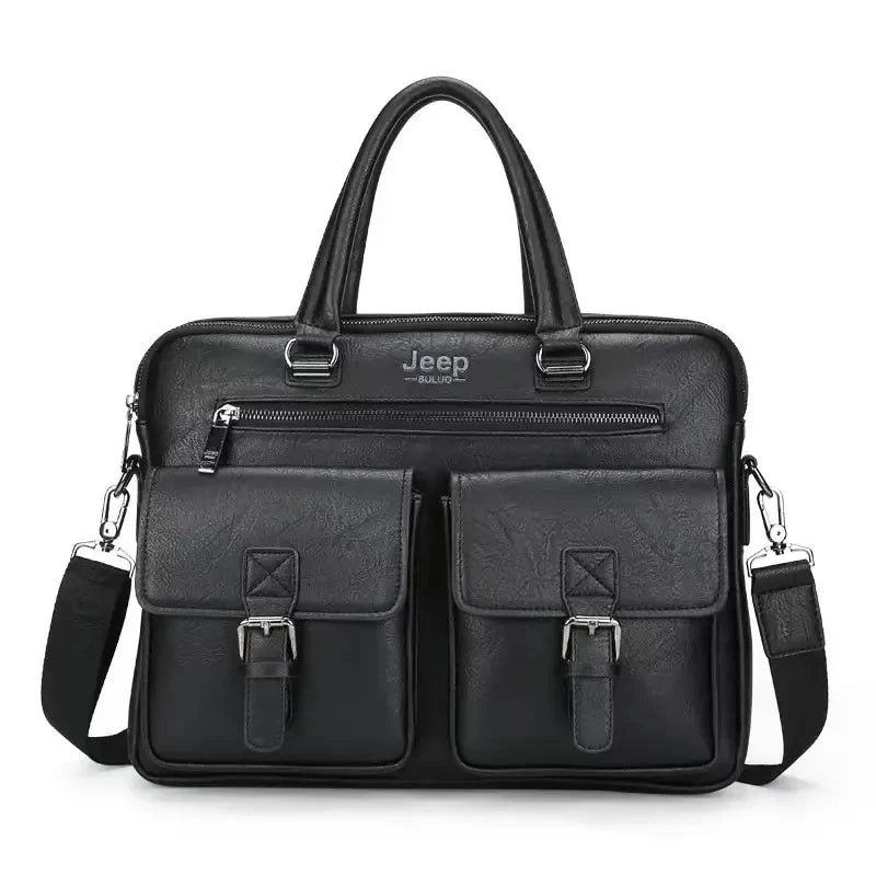 Sac Bandoulière Homme Valisa - Sac Business Homme en Cuir JEEP Buluo – Sacoche Or