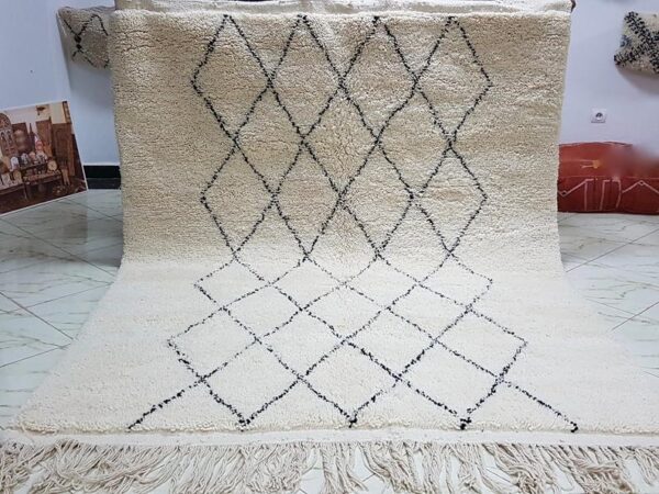 Original Handcrafted Vintage Beni Ourain Carpet RBW1WB