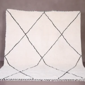 White Vintage Beni Ourain Carpet RBW2WB
