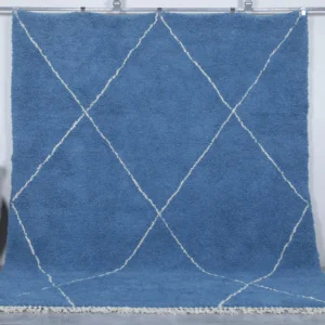 Blue Vintage Beni Ourain Carpet RBW1BU