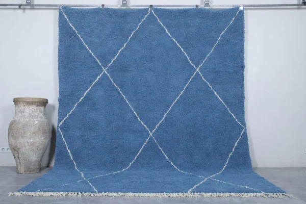Blue Vintage Beni Ourain Carpet RBW1BU