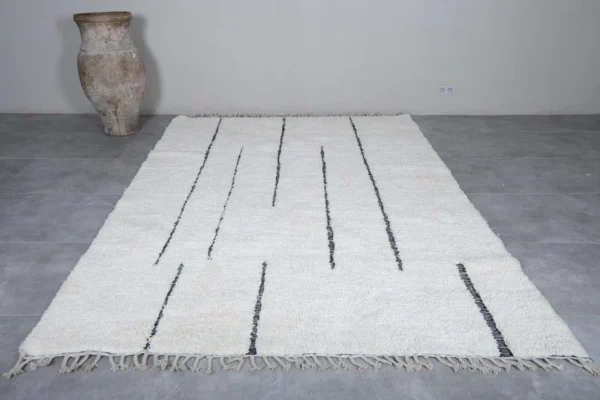 White Vintage Beni Ourain Carpet RBW4WB - Image 2