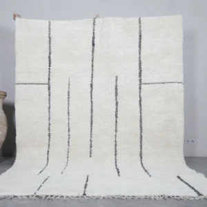 White Vintage Beni Ourain Carpet RBW4WB