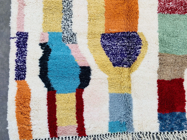 Original Handcrafted Vintage Beni Ourain Carpet in All Sizes Genuine Wool Area Rug - Image 4