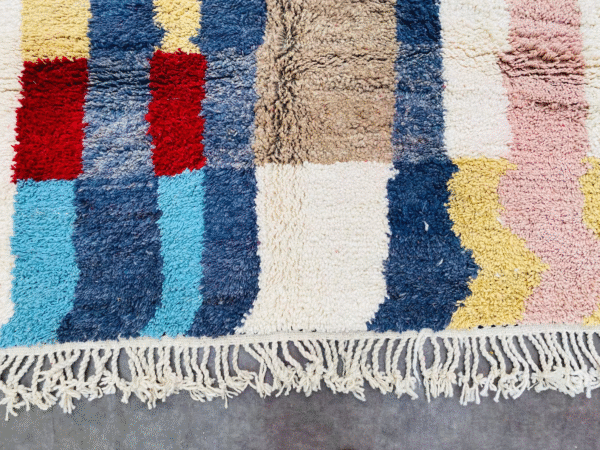 Original Handcrafted Vintage Beni Ourain Carpet in All Sizes Genuine Wool Area Rug - Image 9