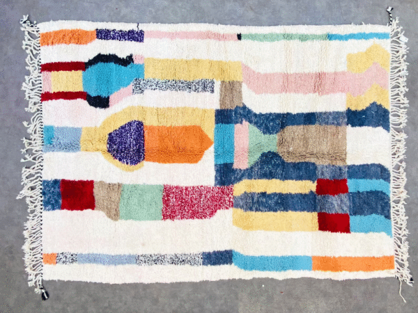 Original Handcrafted Vintage Beni Ourain Carpet in All Sizes Genuine Wool Area Rug - Image 3