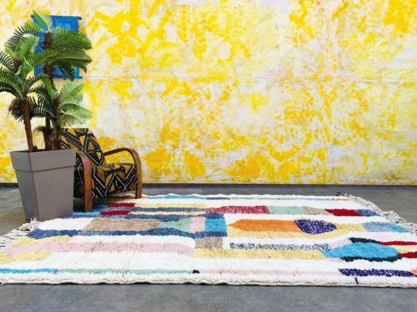 Original Handcrafted Vintage Beni Ourain Carpet in All Sizes Genuine Wool Area Rug - Image 2