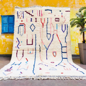 Original Handcrafted Vintage Beni Ourain Carpet in All Sizes Genuine Wool Area Rug