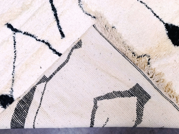 Original Handcrafted Vintage Beni Ourain Carpet in All Sizes Genuine Wool Area Rug - Image 5