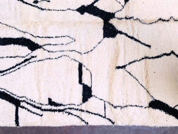 Original Handcrafted Vintage Beni Ourain Carpet in All Sizes Genuine Wool Area Rug - Image 6