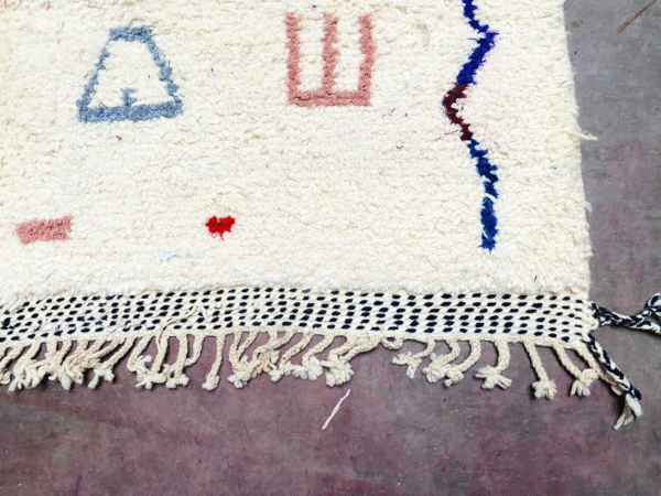 Original Handcrafted Vintage Beni Ourain Carpet in All Sizes Genuine Wool Area Rug - Image 9