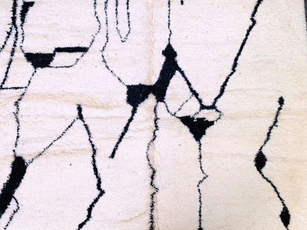 Original Handcrafted Vintage Beni Ourain Carpet in All Sizes Genuine Wool Area Rug - Image 8