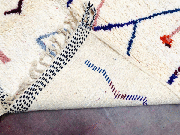 Original Handcrafted Vintage Beni Ourain Carpet in All Sizes Genuine Wool Area Rug - Image 6