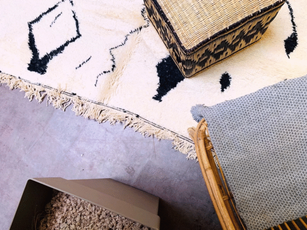 Original Handcrafted Vintage Beni Ourain Carpet in All Sizes Genuine Wool Area Rug - Image 3