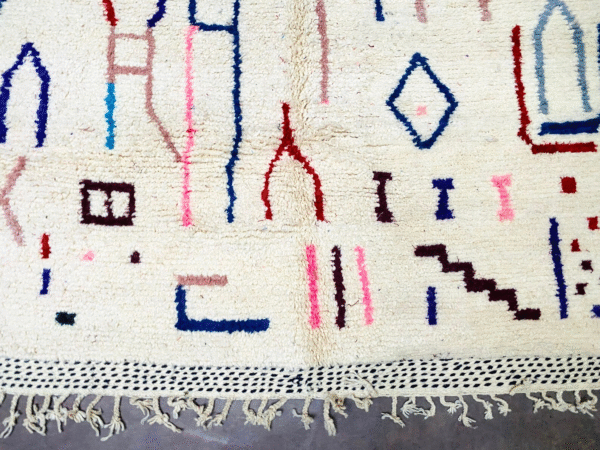 Original Handcrafted Vintage Beni Ourain Carpet in All Sizes Genuine Wool Area Rug - Image 5