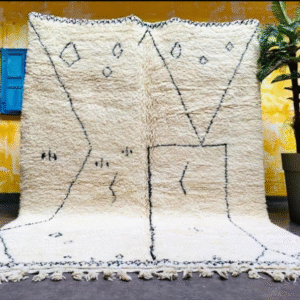 Original Handcrafted Vintage Beni Ourain Carpet in All Sizes Genuine Wool Area Rug