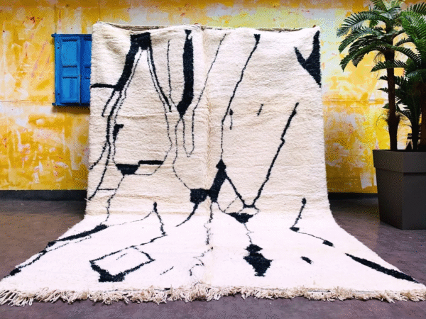 Original Handcrafted Vintage Beni Ourain Carpet in All Sizes Genuine Wool Area Rug