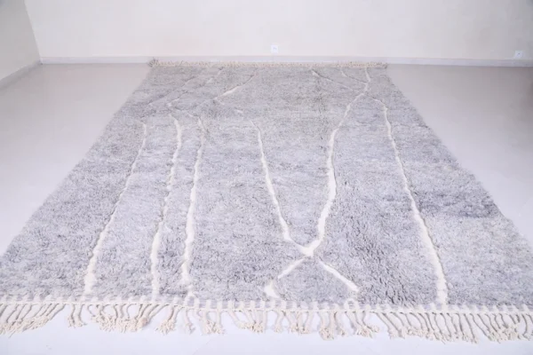 Authentic Gray Vintage Beni Ourain Carpet RBW1GR - Image 3