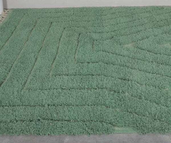 Original Green Vintage Beni Ourain Carpet RBW3GN - Image 3