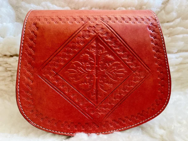 Women's Moroccan Leather Shoulder Bag – Handmade & Stylish - Image 11