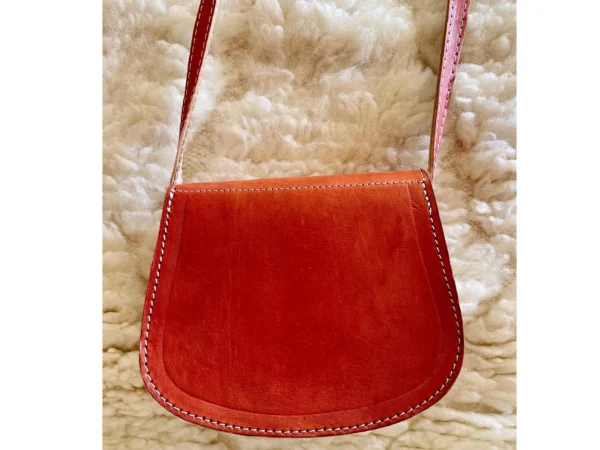 Women's Moroccan Leather Shoulder Bag – Handmade & Stylish - Image 8