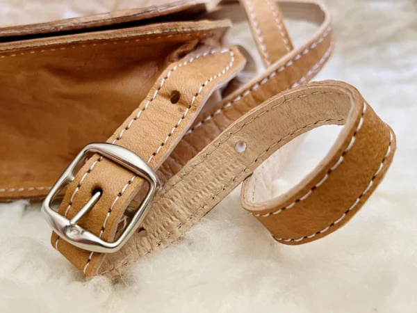 Women's Moroccan Leather Shoulder Bag – Handmade & Stylish - Image 11