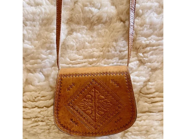 Women's Moroccan Leather Shoulder Bag – Handmade & Stylish - Image 8