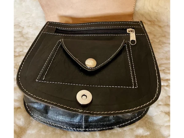 Women's Moroccan Leather Shoulder Bag – Handmade & Stylish - Image 6