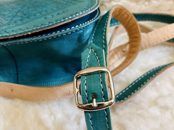 Women's Moroccan Leather Shoulder Bag – Handmade & Stylish - Image 4