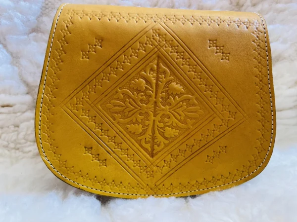 Women's Moroccan Leather Shoulder Bag – Handmade & Stylish - Image 10