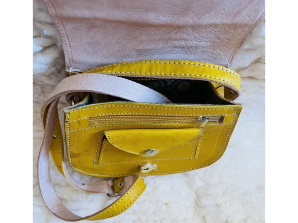 Women's Moroccan Leather Shoulder Bag – Handmade & Stylish - Image 8