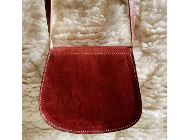 Women's Moroccan Leather Shoulder Bag – Handmade & Stylish - Image 7
