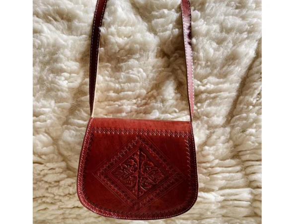Women's Moroccan Leather Shoulder Bag – Handmade & Stylish - Image 6