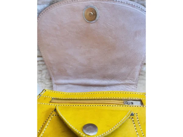 Women's Moroccan Leather Shoulder Bag – Handmade & Stylish - Image 7