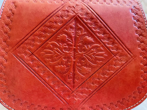 Women's Moroccan Leather Shoulder Bag – Handmade & Stylish - Image 5