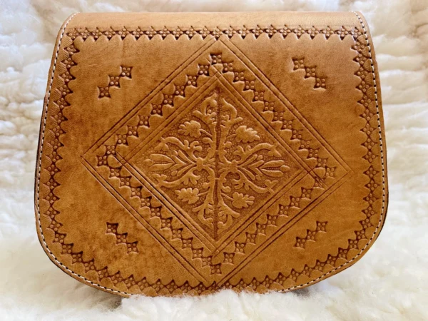 Women's Moroccan Leather Shoulder Bag – Handmade & Stylish - Image 6