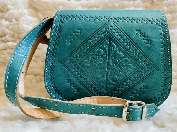 Women's Moroccan Leather Shoulder Bag – Handmade & Stylish - Image 6