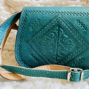 Women's Moroccan Leather Shoulder Bag – Handmade & Stylish