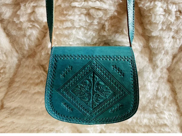 Women's Moroccan Leather Shoulder Bag – Handmade & Stylish - Image 5