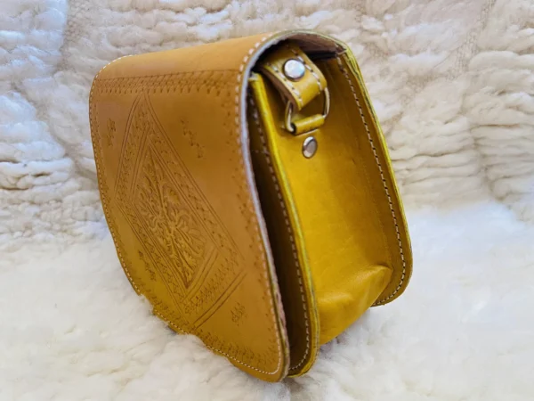 Women's Moroccan Leather Shoulder Bag – Handmade & Stylish - Image 6
