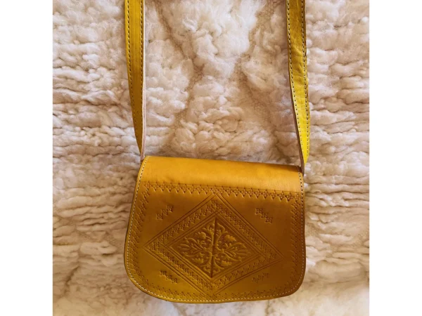 Women's Moroccan Leather Shoulder Bag – Handmade & Stylish - Image 5