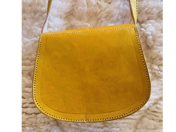 Women's Moroccan Leather Shoulder Bag – Handmade & Stylish - Image 4