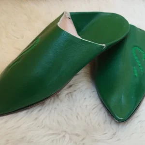 100% leather Moroccan slippers Men's leather handmade babouche  slippers