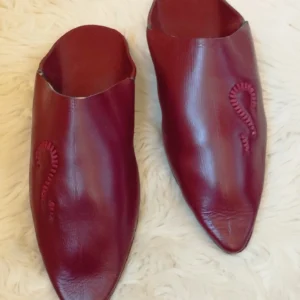 100% leather Moroccan slippers Men's leather handmade babouche  slippers