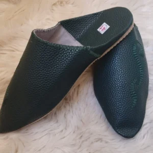 100% leather Moroccan slippers Men's leather handmade babouche  slippers
