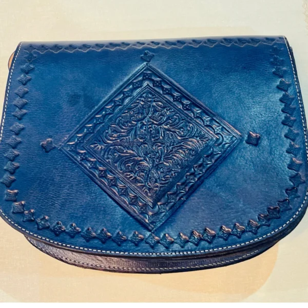 Women's Moroccan Leather Shoulder Bag – Handmade & Stylish - Image 9